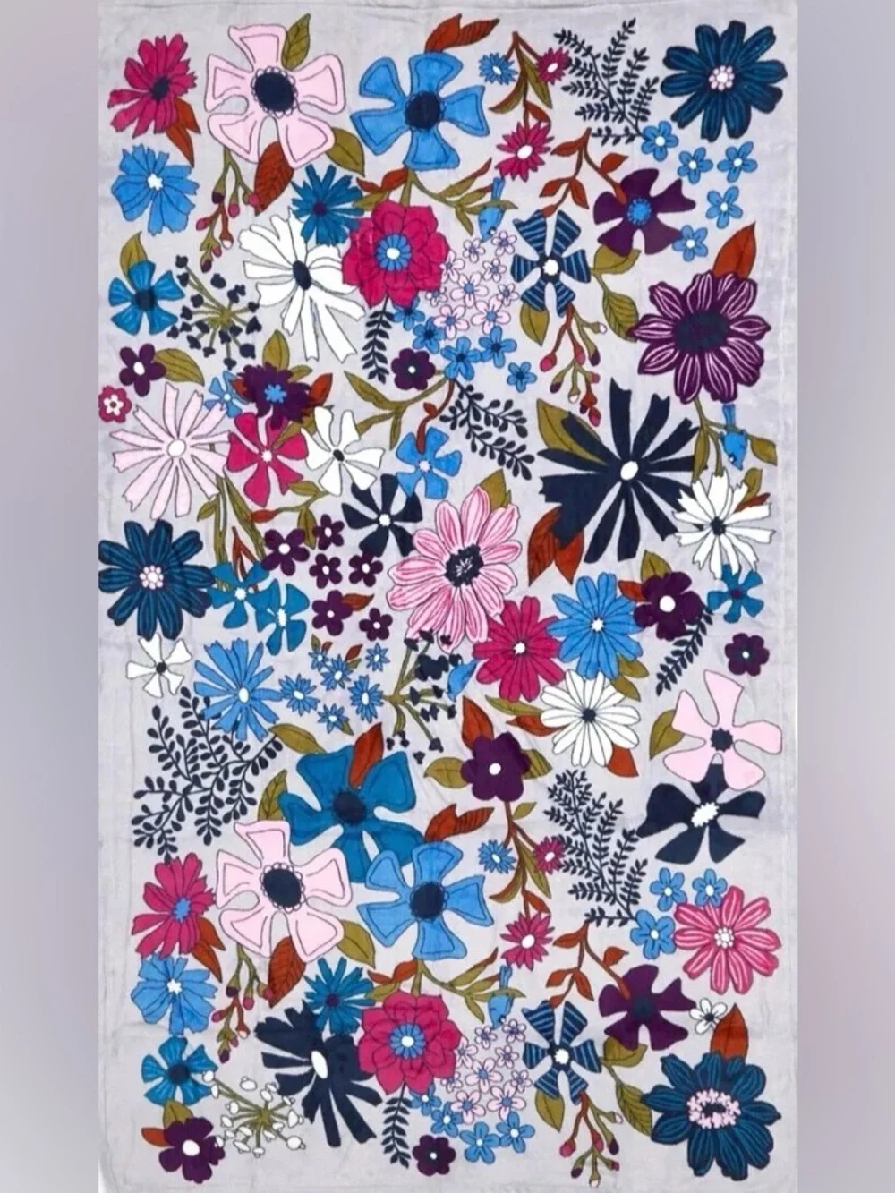 NEW Vera Bradley BENGAL LILY Plush Throw Blanket 80” x 50”
